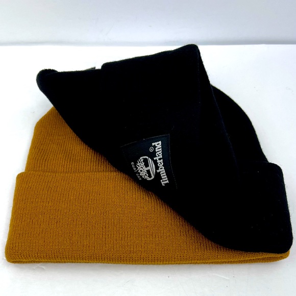 TIMBERLAND, 2 PACK WARM & COMFORTABLE BEANIE SET,ONE SIZE, CAMEL & BLACK, UNISEX - Picture 9 of 14